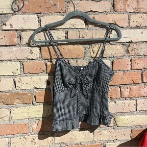 NWT XS gingham tank top